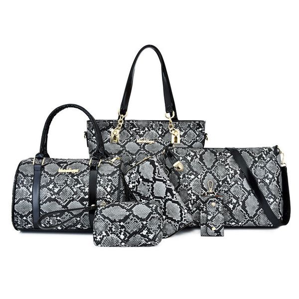 women handbags purses 6 pcs set together large tote bag snake skin leather shoulder bag tote purses drop shipping
women handbags purses 6 pcs set together large tote bag snake skin leather shoulder bag tote purses drop shipping
