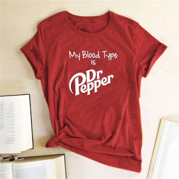 my blood type is dr pepper print t-shirt women short sleeve summer loose funny woman t-shirt graphic tee femme aesthetic, White
my blood type is dr pepper print t-shirt women short sleeve summer loose funny woman t-shirt graphic tee femme aesthetic, White