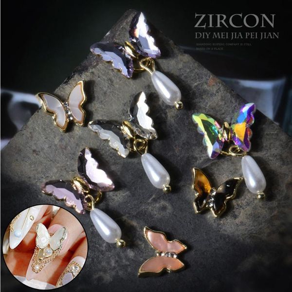 nail art decorations 5pcs charm shiny zircon pendant butterfly alloy 3d fashion shell stone diy jewelry manicure accessories, Silver;gold
nail art decorations 5pcs charm shiny zircon pendant butterfly alloy 3d fashion shell stone diy jewelry manicure accessories, Silver;gold