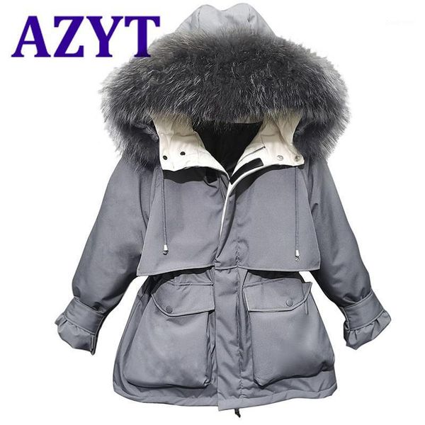 azyt 2021 winter big fur collar women's parka coat fashion hooded thicken cotton coat for women drawstring chic winter jacket1, Black
azyt 2021 winter big fur collar women's parka coat fashion hooded thicken cotton coat for women drawstring chic winter jacket1, Black