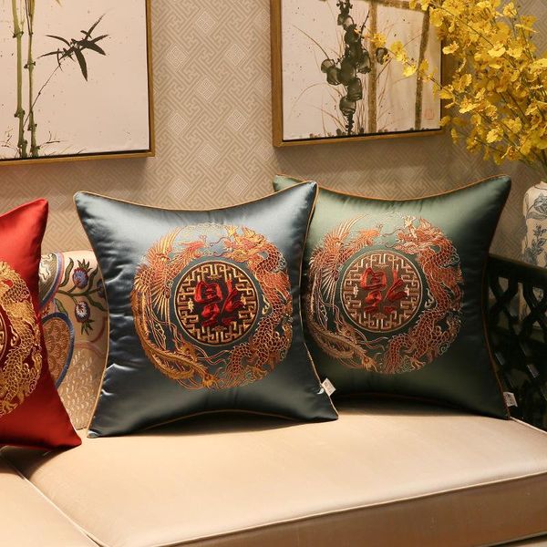 cushion/decorative pillow dragon phoenix embroidered classical cushion cover blackish green chinese style pillowcases waist home decoration
cushion/decorative pillow dragon phoenix embroidered classical cushion cover blackish green chinese style pillowcases waist home decoration