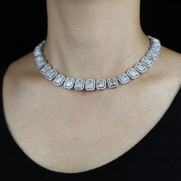chokers 2021 iced out square cz tennis chain choker necklace hip hop with bling cubic zircon women lady jewelry, Golden;silver
chokers 2021 iced out square cz tennis chain choker necklace hip hop with bling cubic zircon women lady jewelry, Golden;silver