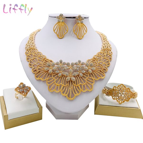 liffly african wedding jewelry sets fashion necklace earrings ring bracelet crystal jewelry charms flower shape jewelry set 201222, Slivery;crystal
liffly african wedding jewelry sets fashion necklace earrings ring bracelet crystal jewelry charms flower shape jewelry set 201222, Slivery;crystal