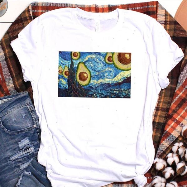 women avocado moon night painting print fruit ladies graphic tshirt clothes t tee female womens shirt clothing t shirt, White
women avocado moon night painting print fruit ladies graphic tshirt clothes t tee female womens shirt clothing t shirt, White
