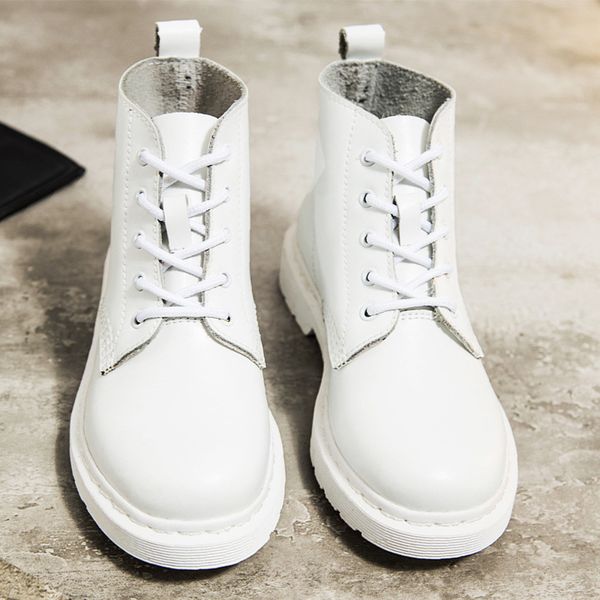 genuine leather boots women white ankle boots motorcycle boots female autumn winter shoes woman punk botas mujer spring 201124, Black
genuine leather boots women white ankle boots motorcycle boots female autumn winter shoes woman punk botas mujer spring 201124, Black