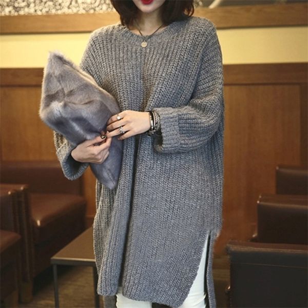 autumn and winter new knitted dress long-sleeved bat sleeve solid color round neck pullover sweater women sweater women 201201, White;black
autumn and winter new knitted dress long-sleeved bat sleeve solid color round neck pullover sweater women sweater women 201201, White;black