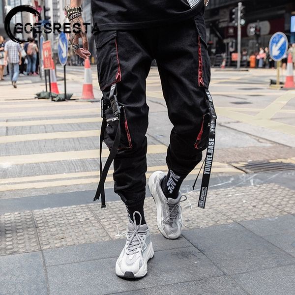 black hip hop cargo pants men streetwear cotton joggers fashion sweatpants casual harem trousers summer harajuku pants men 201114
black hip hop cargo pants men streetwear cotton joggers fashion sweatpants casual harem trousers summer harajuku pants men 201114
