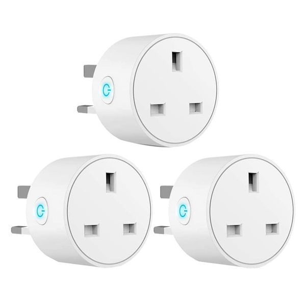 wifi smart outlet plug works with alexa,google home,wireless socket remote control timer plug switch, 3 pack.uk
wifi smart outlet plug works with alexa,google home,wireless socket remote control timer plug switch, 3 pack.uk