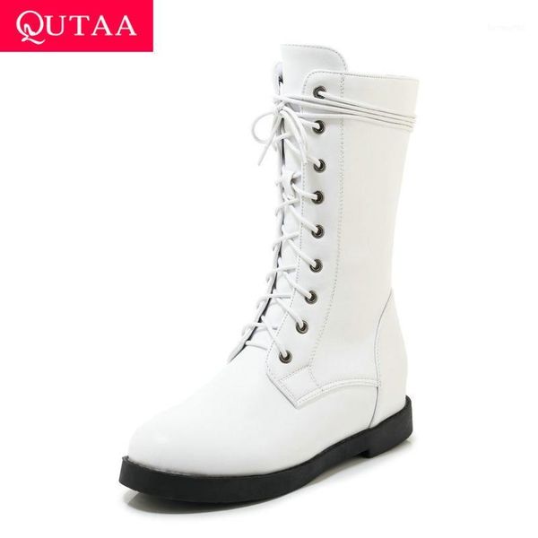 boots qutaa 2021 platform pu leather casual lace up zipper mid calf autumn winter square heel all match women shoes size 34-431, Black
boots qutaa 2021 platform pu leather casual lace up zipper mid calf autumn winter square heel all match women shoes size 34-431, Black