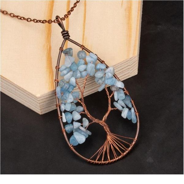 reiki healing tree of life chakra pendant necklace vintage water drop wisdom tree chain necklace natural stone chip bead qylgri, Black
reiki healing tree of life chakra pendant necklace vintage water drop wisdom tree chain necklace natural stone chip bead qylgri, Black