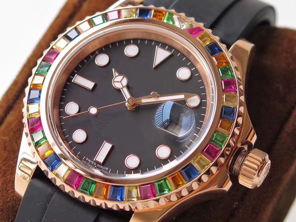 mens watch automatic machine 40mm diamond ring sapphire glass rubber strap yacht sugar bean series luxury waterproof watch, Slivery;brown
mens watch automatic machine 40mm diamond ring sapphire glass rubber strap yacht sugar bean series luxury waterproof watch, Slivery;brown