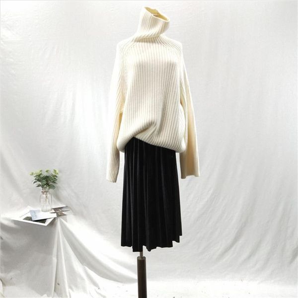 autumn new women sweater casual loose turtleneck knitted jumpers 2021 long oversize crocheted pullover women streetwear, White;black
autumn new women sweater casual loose turtleneck knitted jumpers 2021 long oversize crocheted pullover women streetwear, White;black