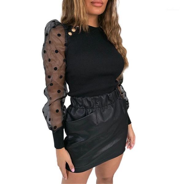 women's blouse fashion mesh sheer puff sleeve polka dots shirts new solid color long sleeve pullover blouse1, White
women's blouse fashion mesh sheer puff sleeve polka dots shirts new solid color long sleeve pullover blouse1, White