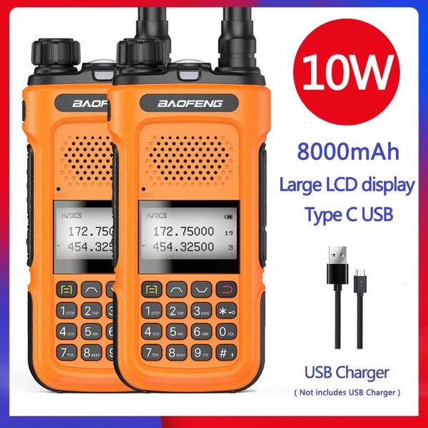 2pcs baofeng uv-10r walkie talkie 10w high power ham radios dual band uhf vhf radios transmitter typ c usb charger upgrade uv-5r
2pcs baofeng uv-10r walkie talkie 10w high power ham radios dual band uhf vhf radios transmitter typ c usb charger upgrade uv-5r