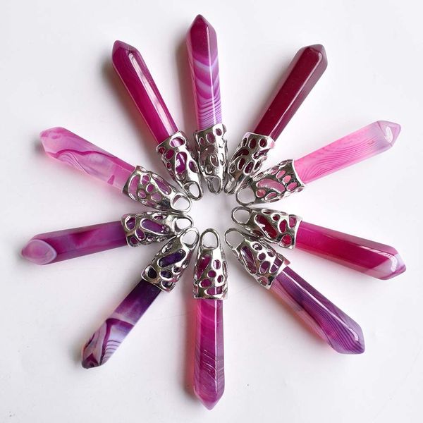 fashion good quality red stripe onyx hexagonal pillar charms pendants 12x50mm for necklace making 10pcs/lot wholesale q1209, Bronze;silver
fashion good quality red stripe onyx hexagonal pillar charms pendants 12x50mm for necklace making 10pcs/lot wholesale q1209, Bronze;silver