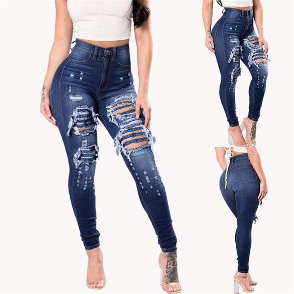 women's jeans womens est ladies slim washed ripped hole gradient long denim female regular pants, Blue
women's jeans womens est ladies slim washed ripped hole gradient long denim female regular pants, Blue