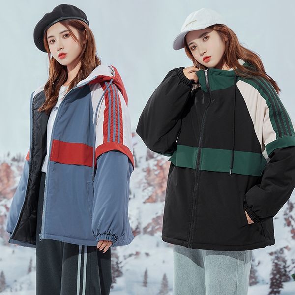 ovitw clothing 2020 winter new korean loose hooded jacket with plush and thickened tooling clothes jacket and cotton padded clothes cotton, Black
ovitw clothing 2020 winter new korean loose hooded jacket with plush and thickened tooling clothes jacket and cotton padded clothes cotton, Black