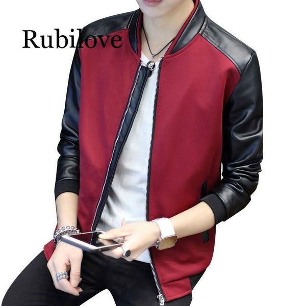 2020 autumn new men's leather patchwork jackets slim fit round neck black casual leather jacket outerwear overcoat m-3xl, Black;brown
2020 autumn new men's leather patchwork jackets slim fit round neck black casual leather jacket outerwear overcoat m-3xl, Black;brown