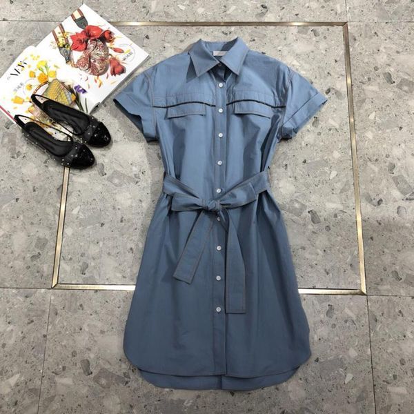 2020 summer luxury quality italian design 100% cotton office style elegant short sleeved belted dress1, Black;gray
2020 summer luxury quality italian design 100% cotton office style elegant short sleeved belted dress1, Black;gray