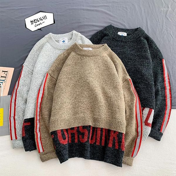 winter new sweater men's warm fashion letter fake two-piece pullover man streetwear loose long-sleeved sweater male clothes1, White;black
winter new sweater men's warm fashion letter fake two-piece pullover man streetwear loose long-sleeved sweater male clothes1, White;black