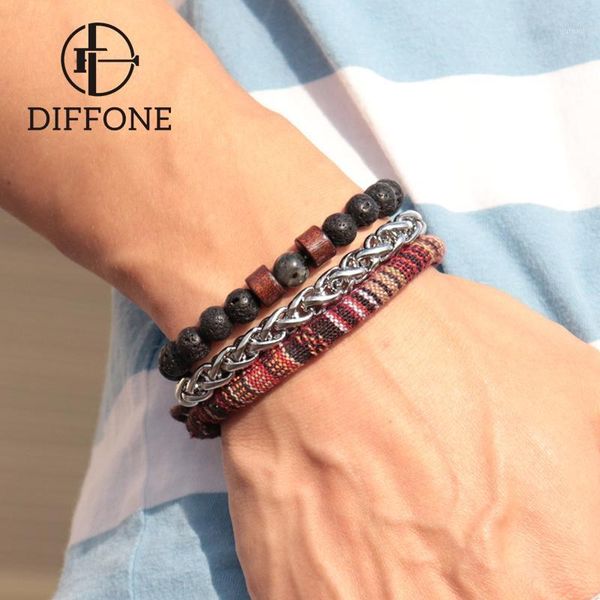diffone men bracelet set adjustable braided bohemian braslet real natural volcanic beads braclet punk stainless steel brazalete1, Golden;silver
diffone men bracelet set adjustable braided bohemian braslet real natural volcanic beads braclet punk stainless steel brazalete1, Golden;silver