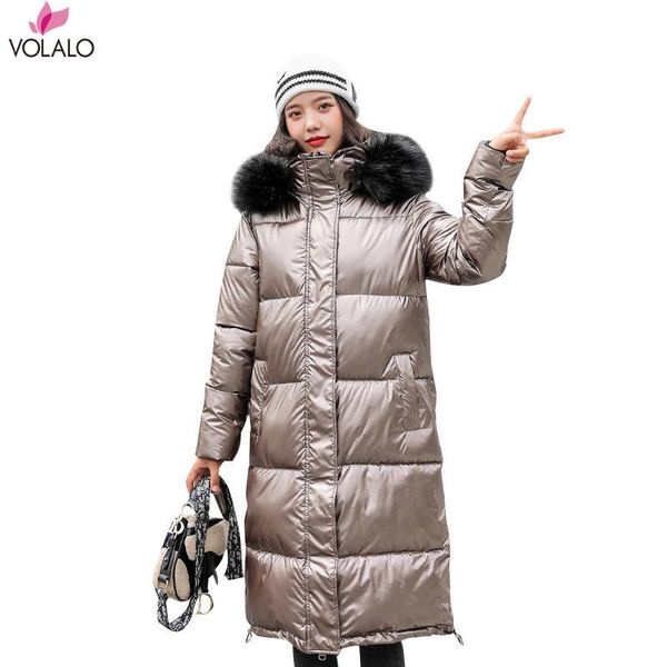 fashion winter women's long glossy big fur silver down jackets hooded coat down parkas thick winter jacket women outwear, Black
fashion winter women's long glossy big fur silver down jackets hooded coat down parkas thick winter jacket women outwear, Black