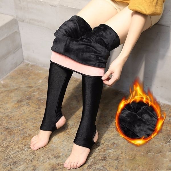 aosheng autumn winter thick leggings fashion solid slim pants lady fleece warm leggings casual black shiny high waist leggings 201203
aosheng autumn winter thick leggings fashion solid slim pants lady fleece warm leggings casual black shiny high waist leggings 201203