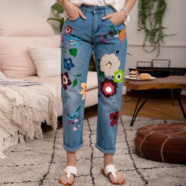 women's jeans women cute print harajuku 2021 arrival female flowers ripped plus size trousers baggy #4, Blue
women's jeans women cute print harajuku 2021 arrival female flowers ripped plus size trousers baggy #4, Blue