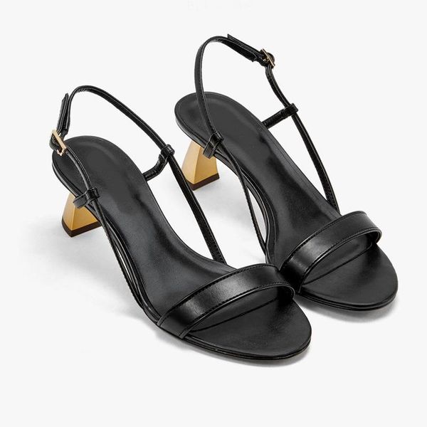 sandals summer 2021 fashion women round toe back strap med heel lady shoes female, Black
sandals summer 2021 fashion women round toe back strap med heel lady shoes female, Black