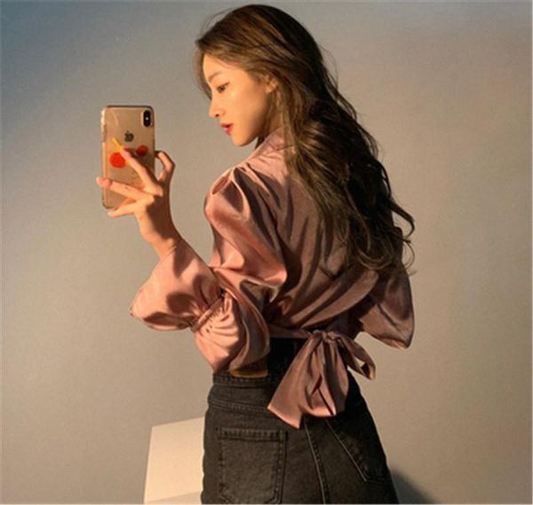 women's blouses & shirts women's blouse shirt korean style vintage minimalist solid color extra short flare sleeve 2021 spring au, White
women's blouses & shirts women's blouse shirt korean style vintage minimalist solid color extra short flare sleeve 2021 spring au, White