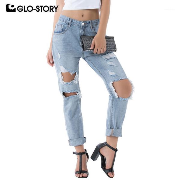 glo-story 2020 autumn new women casual ripped washed hole jeans light blue mid-waist cross-pants streetwear trousers1
glo-story 2020 autumn new women casual ripped washed hole jeans light blue mid-waist cross-pants streetwear trousers1