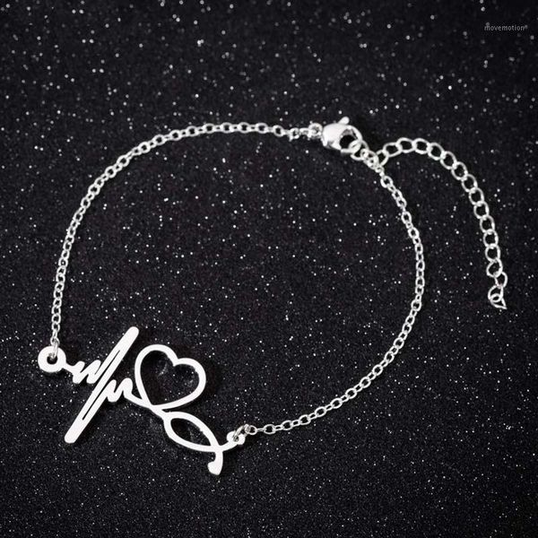 stainless steel heartbeat cardiogram bracelet stethoscope women bracelets bangles1, Golden;silver
stainless steel heartbeat cardiogram bracelet stethoscope women bracelets bangles1, Golden;silver