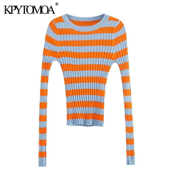 kpytomoa women fashion color striped fitted knitted sweater vintage long sleeve stretch slim female pullovers chic y200910, White;black
kpytomoa women fashion color striped fitted knitted sweater vintage long sleeve stretch slim female pullovers chic y200910, White;black