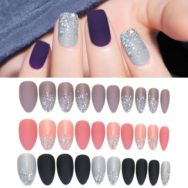 24pcs/set detachable false nail tips set full cover rainbow matte nail with designs press on nails art fake extension with glue, Red;gold
24pcs/set detachable false nail tips set full cover rainbow matte nail with designs press on nails art fake extension with glue, Red;gold