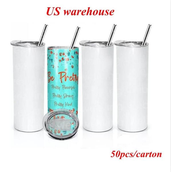 usa warehouse flasks 20oz diy sublimation straight tumblers mugs 25pcs/carton heat transfer print stainless steel water drinkware with straw
usa warehouse flasks 20oz diy sublimation straight tumblers mugs 25pcs/carton heat transfer print stainless steel water drinkware with straw