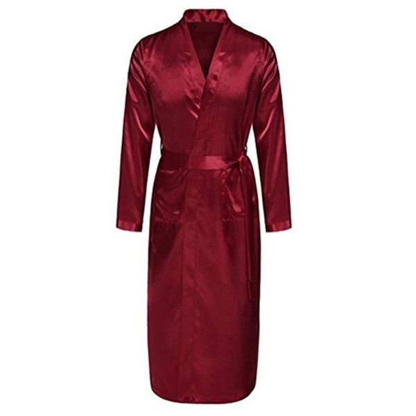 burgundy mens robe faux silk kimono bath gown bathrobe nightgown sleepwear hombre pijama size s l xl xxl zhm055, Black;brown
burgundy mens robe faux silk kimono bath gown bathrobe nightgown sleepwear hombre pijama size s l xl xxl zhm055, Black;brown
