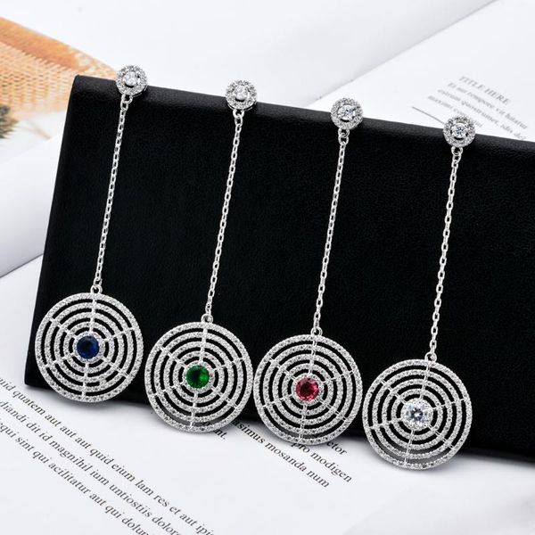 dangle & chandelier fashionable and exaggerated circular zircon earrings shaking from left to right, multi-color chain for women/girls -299, Silver
dangle & chandelier fashionable and exaggerated circular zircon earrings shaking from left to right, multi-color chain for women/girls -299, Silver