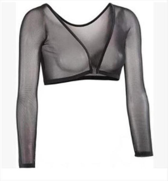 new fashion plus size seamless arm shaper short cropped navel mesh cardigan lace perspective cardigan, White
new fashion plus size seamless arm shaper short cropped navel mesh cardigan lace perspective cardigan, White
