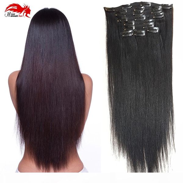 double weft 100% remy human hair clip in extensions 10''-26'' grade 7a quality full head thick long soft silky straight, Black
double weft 100% remy human hair clip in extensions 10''-26'' grade 7a quality full head thick long soft silky straight, Black