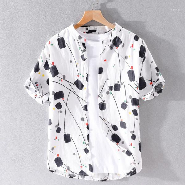 2020 summer new arrival short sleeve 100% linen shirt men brand casual shirts for men fashion stand collar shirts male camiseta1, White;black
2020 summer new arrival short sleeve 100% linen shirt men brand casual shirts for men fashion stand collar shirts male camiseta1, White;black