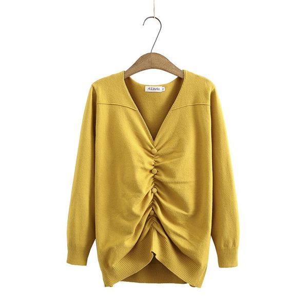 women's sweaters oversize women sweater autumn/winter jumper loose fold buttons v neck pullover knitted undershirt fashion casual 2021, White;black
women's sweaters oversize women sweater autumn/winter jumper loose fold buttons v neck pullover knitted undershirt fashion casual 2021, White;black