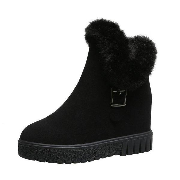 boots winter fur snow short tube increase high wild plus velvet warm scrub mat women cottonshoes, Black
boots winter fur snow short tube increase high wild plus velvet warm scrub mat women cottonshoes, Black