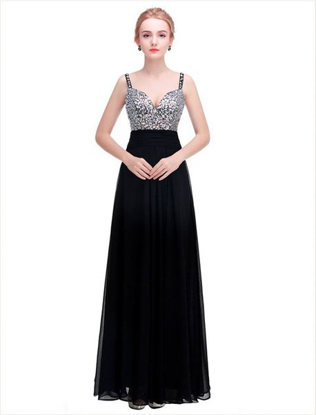 2020 suspender strapless dress deep v diamond inlaid dress bride bridesmaid evening dress, Black
2020 suspender strapless dress deep v diamond inlaid dress bride bridesmaid evening dress, Black