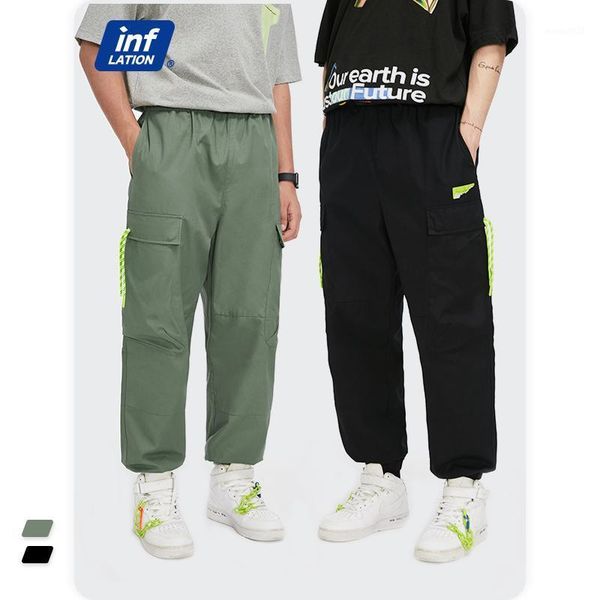 men's pants inflation mens joggers pant 2021 look harajuku elastic waist belt casual men multi pockets hip hop 3605s211, Black
men's pants inflation mens joggers pant 2021 look harajuku elastic waist belt casual men multi pockets hip hop 3605s211, Black