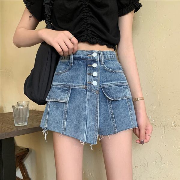 2020 summer jean shorts for women summer high waist slimming irregular versatile skirt slimming skirt, White;black
2020 summer jean shorts for women summer high waist slimming irregular versatile skirt slimming skirt, White;black