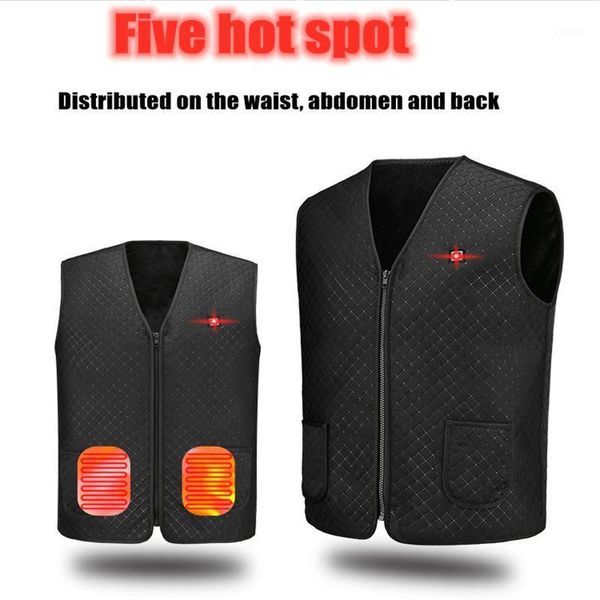 men autumn winter smart heating cotton vest usb infrared electric heating vest women outdoor flexible thermal winter warm jacket1, Black;white
men autumn winter smart heating cotton vest usb infrared electric heating vest women outdoor flexible thermal winter warm jacket1, Black;white