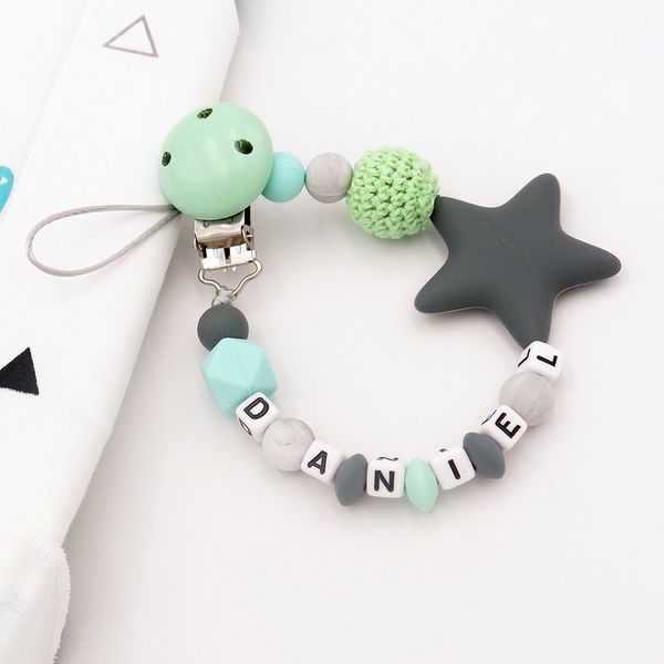 colorful silicone personalized letter pacifier clips funny chupetero chain for infant feeding toddle chew toy clips bpa free
colorful silicone personalized letter pacifier clips funny chupetero chain for infant feeding toddle chew toy clips bpa free