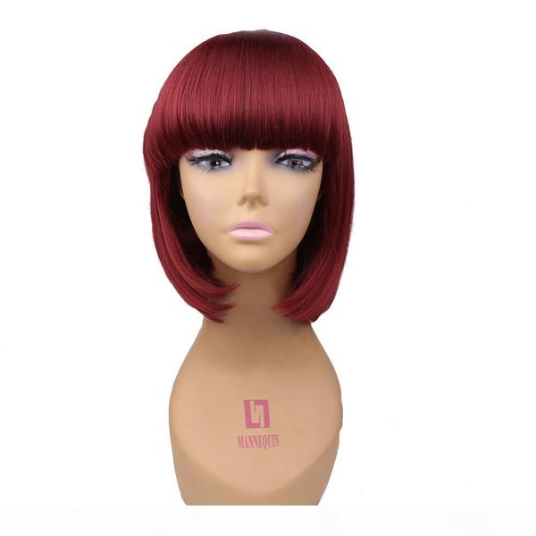 bob wig cosplay short wigs for women synthetic hair with bangs pink gold blonde 12 colors avalivable, Black
bob wig cosplay short wigs for women synthetic hair with bangs pink gold blonde 12 colors avalivable, Black