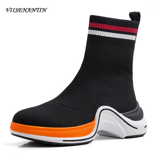 boots autumn and winter thick-soled knitted woolen elastic socks women's flat platform slip on daddy shoes designer for ladies1, Black
boots autumn and winter thick-soled knitted woolen elastic socks women's flat platform slip on daddy shoes designer for ladies1, Black