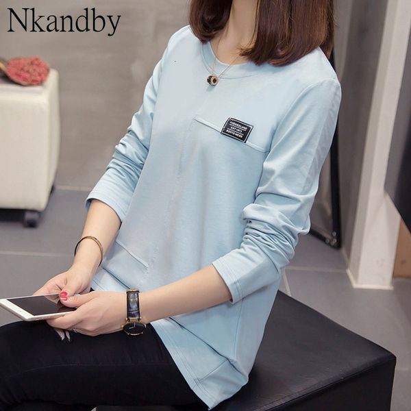 plus size solid color women tshirt spring autumn fashion loose long sleeve t shirt oversize korean cotton lady t-shirt 201125, White
plus size solid color women tshirt spring autumn fashion loose long sleeve t shirt oversize korean cotton lady t-shirt 201125, White